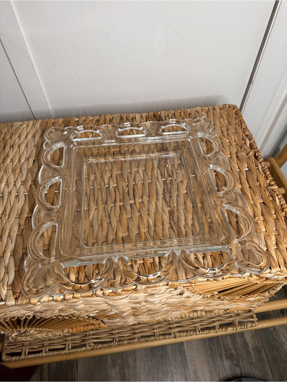 Southern Living At‎ Home Clear Glass Decorative Square glass tray